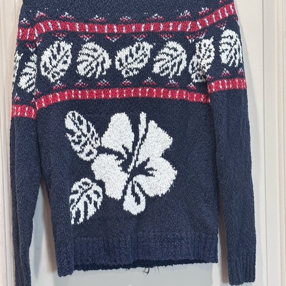 Tommy Bahama Navy and Red Knit Cardigan - Picture 7 of 8